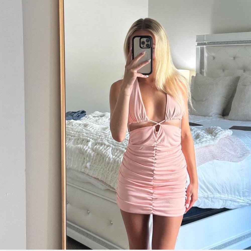 Zara Pink Halter Dress
